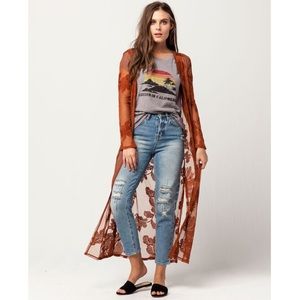 Tilly's SKY AND SPARROW Maxi Kimono